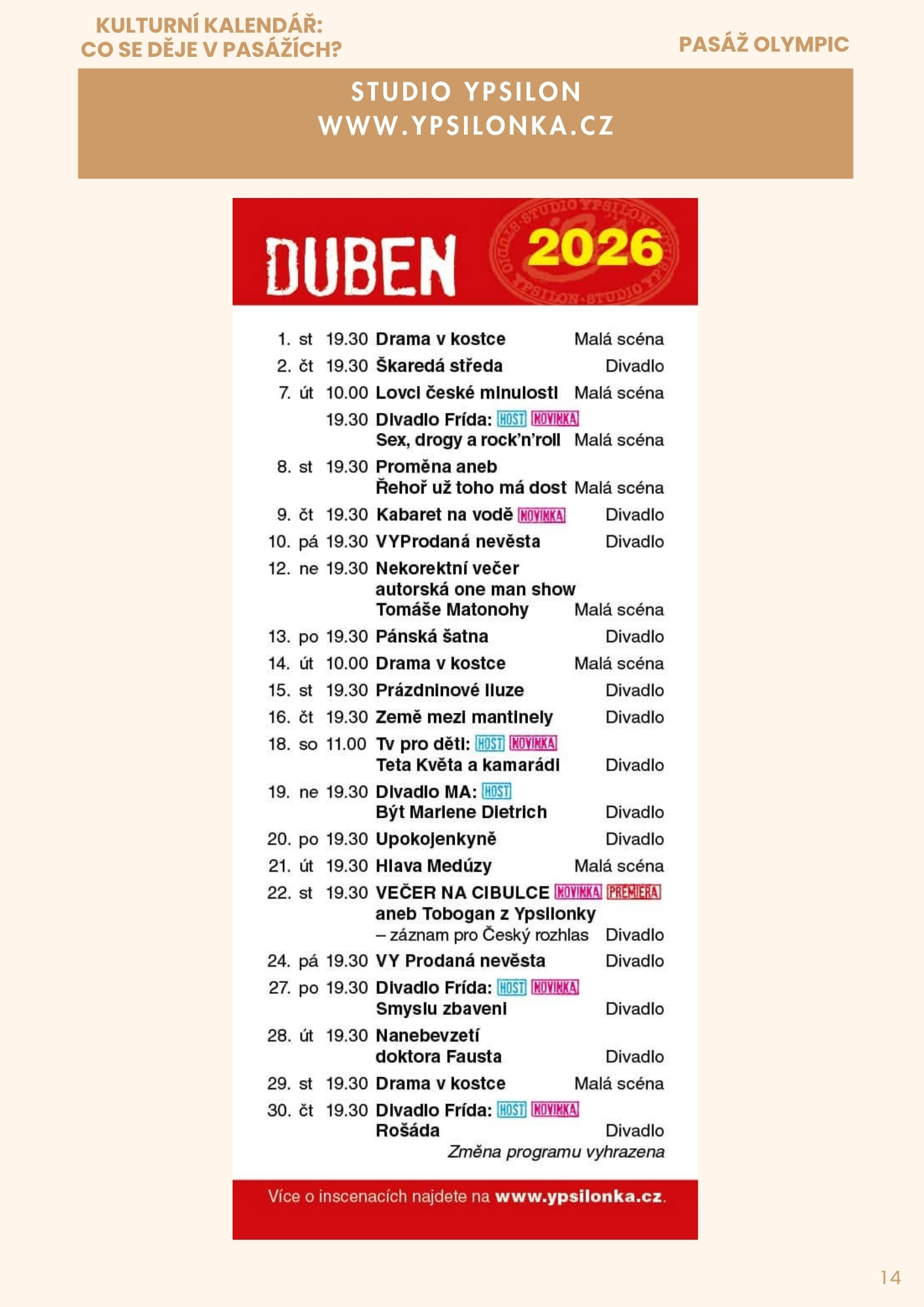Newsletter - duben str14